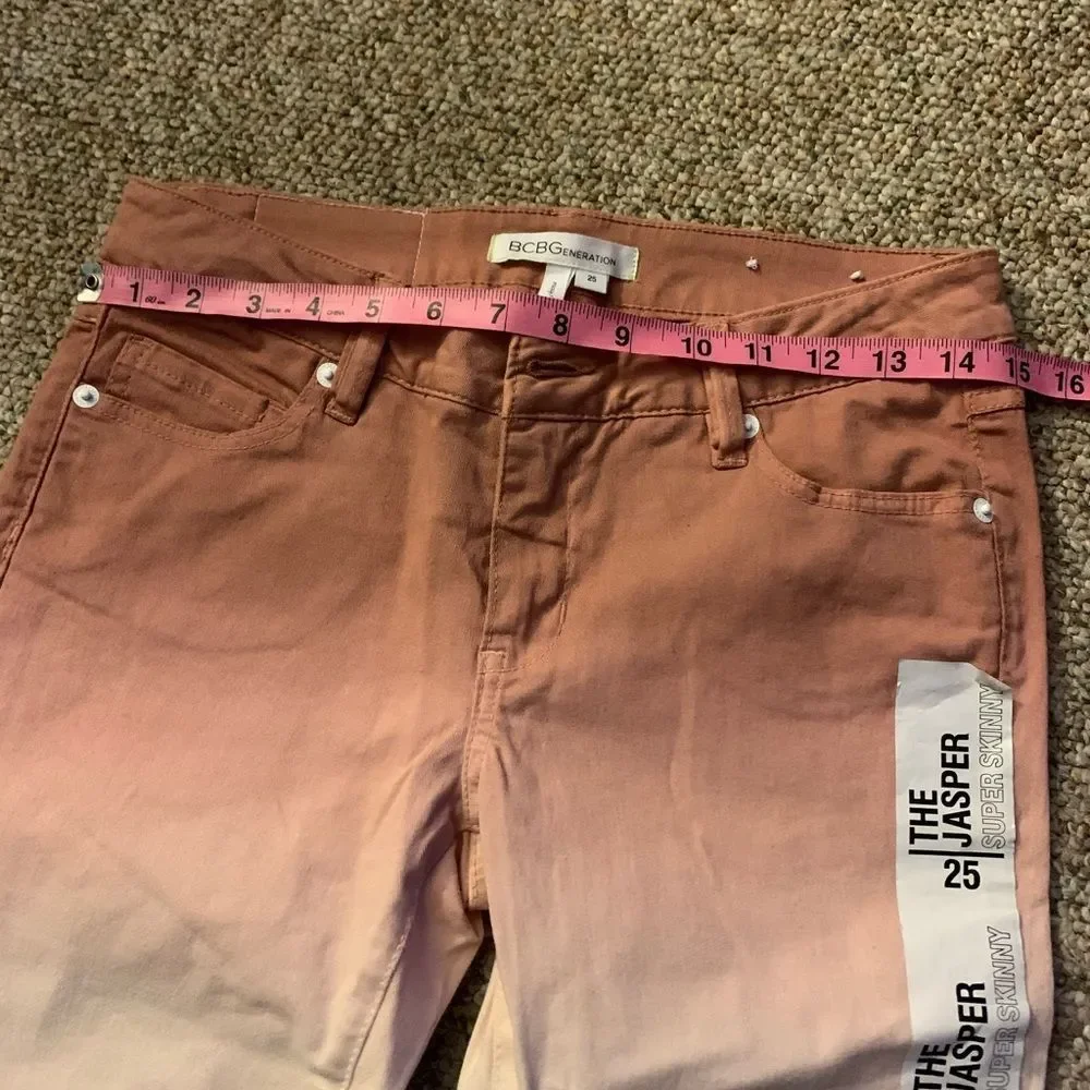 NWT BCBGENERATION Skinny Cropped Ankle Pants 25 - Picture 2 of 4